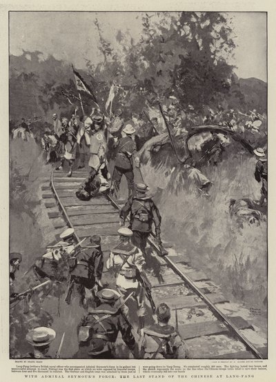 Met de Kracht van Admiraal Seymour, de Laatste Stand van de Chinezen bij Lang-Fang door Frank Craig